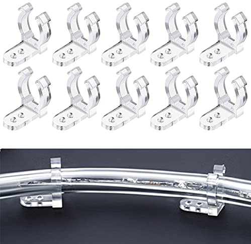 Trade-Shop 200x Kabelhalter Kabelbefestigung Klemmen Klammern Nagelschellen Wandclips für 10 bis 16mm Kabel Stromkabel TV PC Telefon Internet