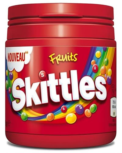 SKITTLES | Bonbons Goût Fruits - 125G | Lot De (3) | livraison offerte