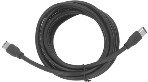 Vikye Câble Adaptateur Firewire vers USB 2.0 de 1,5 M, Longueur de Transmission de Données Haute Vitesse pour laVidéo, Connecteurs 6 Broches