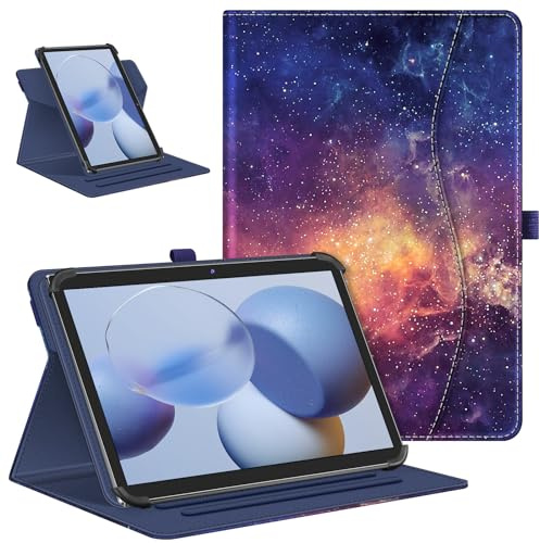 Fintie Tablet Hülle Universal für 9/ 10/ 10.1/ 11 Tablet | 360 Grad drehbar Schutzhülle für Whitedeer/AWOW/Laptok/TABWEE, Die Galaxie