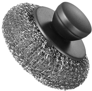 Edelstahl-Schrubber, Edelstahl-Scheuerschwämme - Edelstahl-Reinigungsbürstenschrubber,Tragbare Metall-Schrubber-Topfschrubber für Eisentöpfe, Grills