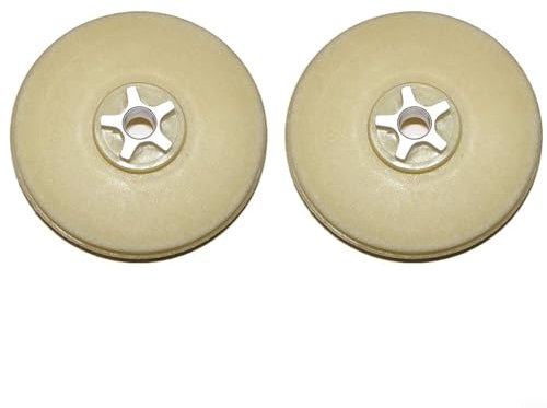 EXTRWORY Ingranaggio per motosega 107713-01, compatibile con 717-04749 71704749 075752 Parti di ricambio per motosega elettrica, ingranaggio interno in plastica, bianco, confezione da 2