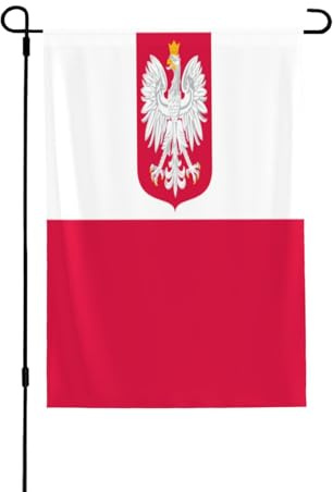 Bandera de Polonia de 28 x 40 pulgadas, bandera decorativa de doble cara, banderas de jardín al aire libre, perfectas para patio, dormitorio y jardín