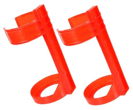 Alipis 2pezzi Supporto Estintore in Plastica Estintori per Impieghi Gravosi Supporto da Parete per Estintore da Parete per Auto Camper Camion Rosso