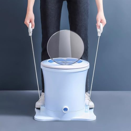 Manual Clothes Wringer Portable Non-Electric Laundry Dryer - Compact Spinner for RV, Camping, Apartment, Dorm