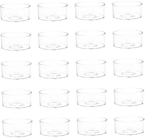 Homoyoyo Moldes de Plástico Reutilizables Caja Resistente al Fuego para Hacer Velas DIY 20 para Decoración y Bricolaje en Sala de Estar
