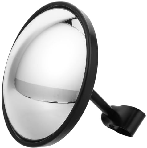 STOBAZA Espejo Retrovisor Convexo Redondo Grande 5.7 Pulgadas Para Camiones Y Autobuses Con Ángulo Ajustable Impermeable Universal Para Eliminación De Punto Ciego Y Seguridad