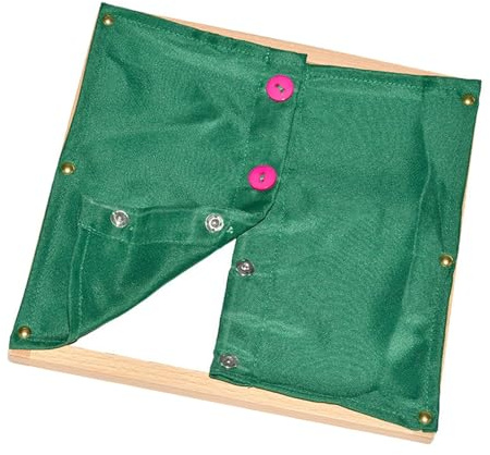 Tablero de Vestir Infantil Marco de Vestir Juguete Educativo Pizarra de Aprendizaje Herramienta de Desarrollo de Habilidades Manuales de Madera Adecua, Automático