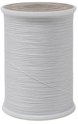 Obergarn auf 1000 m Spule in weiß - Stärke Ne 50/3 100% Baumwolle, gasiert & mercerisiert (0,01€/m)