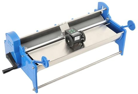 GYKOZY Aplicador Manual de Pegamento para Papel Tapiz, máquina de Acero Inoxidable para aplicar Pegamento para Papel Tapiz con Contador de Metros, Tanque de Pegamento de 8 litros, 53 cm de Ancho