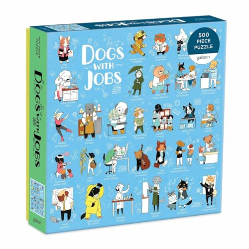 Dogs With Jobs 500 Piece Puzzle, 20 x 20, 508 x 508 mm
