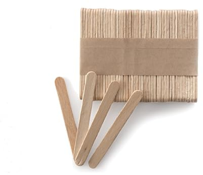 Silikomart Mini Wooden 100 Sticks for Ice-Cream Bars, Brown Wood