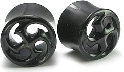 Unbekannt Tunnel aus Horn - Design Shiruken 11mm