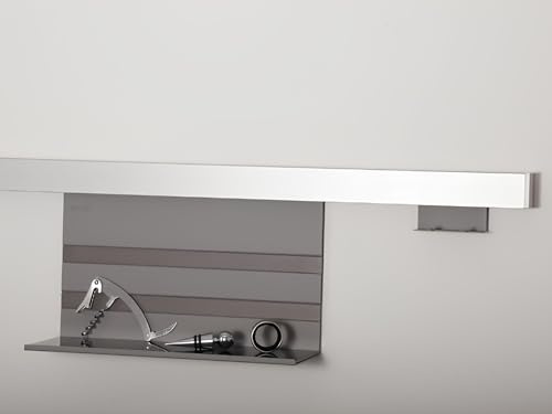 SOTECH Linero MosaiQ Starterset Profilleiste 1200 mm | inkl. Universalablage + 2er Hakenleiste Titangrau exklusiv
