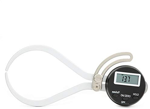 Digitales Dickenmessgerät, 0~150 mm Messbereich 0,01 mm Elektronischer Digitaler Externer Messschieber Dickenmessgerät mit großem LCD-Bildschirm