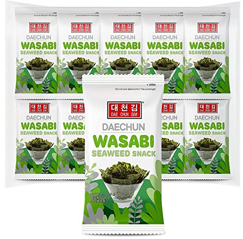 Daechun (Choi's1) Wasabi Seaweed Snack 20 Pack Producto de Corea