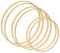 Worown 6 pièces (20, 25 & 30 cm) Anneaux en Bambou, Cerceaux en Bois, Couronne Bambou pour Faire Un décor de Couronne de Mariage et Artisanat Mural