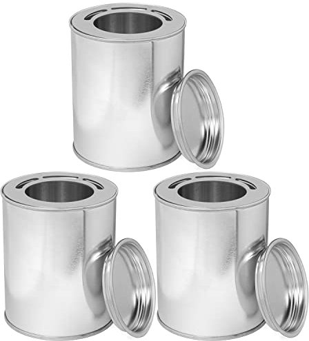 Moritz 3 x plåtburkar etanol 500 ml + ekonomiplatta bioetanol bränngel burk bordskamin bordseld eldstad