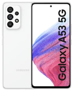 SAMSUNG Galaxy A53 5G Smartphone 6GB RAM e 128GB,Awesome White [Versione Italiana] (Ricondizionato)