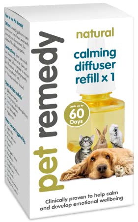 Pet Remedy Natural Calming Diffuser Refill. 1 x 40ml LASTS UPTO 60 DAYS