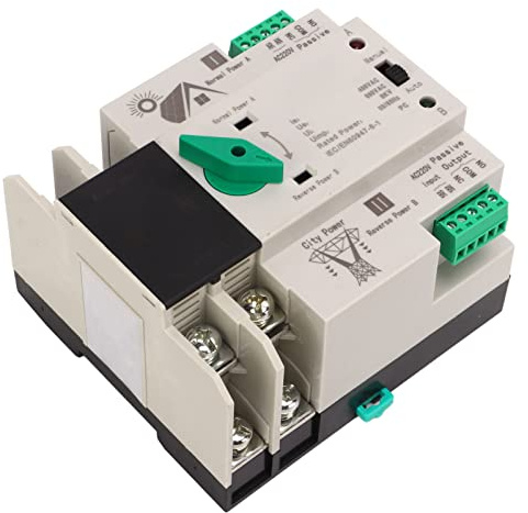 Interruptor Selector Eléctrico Conmutación de Milisegundos Interruptor de Alimentación Dual Automático Seguro 220V Contacto de Plata Tipo PV Resistencia a Altas Temperaturas para