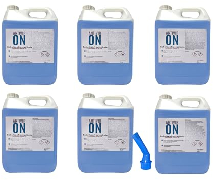 30L (6 x 5 Liter) Premium Scheibenfrostschutz -35°C Ausgiesser inklusive Wischwasser Fertigmix Auto Scheibenwaschanlage