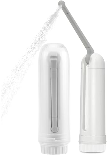 Orimommth Portable Travel Bidet, Automatic Electric Bidet Bottle Sprayer Waterproof Shower Travel Cleaning Portable for Personal Cleaning, Soothing Postpartum Care(140ml)