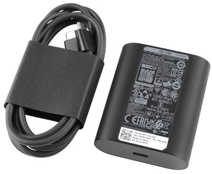 20V 3A 60W USB C GaN Chargeur Compatible avec Dell Latitude 7340 7430 7440 7640 9330 9430 9440 P135G P136G P141G P142G P166G P174G P175G P176G P178G P179G P126F P35S XPS 13 Plus 9310 9320
