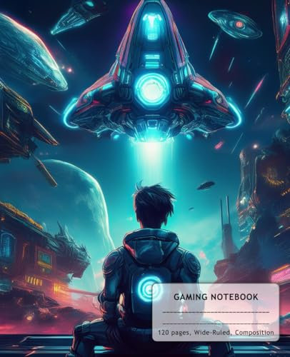 Gaming Notebook: 120 Pages, Wide-Ruled, Composition