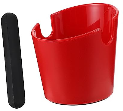 TOGEVAL Kaffeesatz Eimer Rot Kaffeeschlackenbehälter Kleiner Espressobehälter Leicht Zu Reinigen Für Zuhause Und Cafés Kompakte Größe Kaffee Recycling Kasten