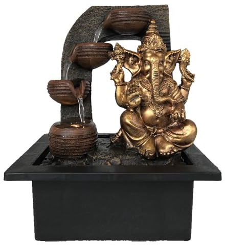 Ganesha Wt Water Cups Home Decor Indoor With LED Lights