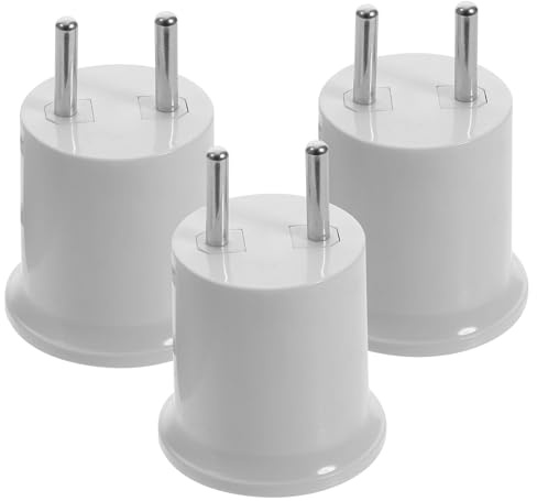MAGICLULU 3st E26 Konvertierungs Buchse Wandleuchte E26 Fassung Licht Steckdose Adapter Für Lampenhalter Sockel Der Glühbirne Glühbirnen- E26 Lampenfassung Kupfer Weiß