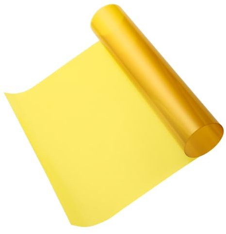 Filtre de Couleur pour Appareil Photo Pet Jaune pour Lampe Spot 66 Mm | Film Teinté Léger, Bord de Coupe Lisse, Transmission Lumineuse, Format Portable