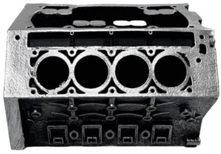 Sirxlevcy Motorblock-Visitenkarten- und Bleistifthalter, DIY-Visitenkartenhalter, Organizer, Display, Schreibtisch, Motormodell, Silber