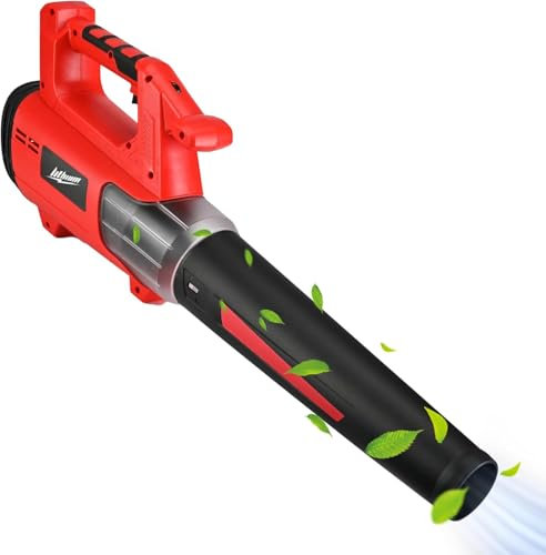 Souffleur De Feuilles Sans Fil Alimenté Par Batterie 20 V, 2000 Tr/Min, 580 Cfm, Souffleur électrique à Main Léger Pour L'entretien De La Pelouse, Le Soufflage Ou La Neige