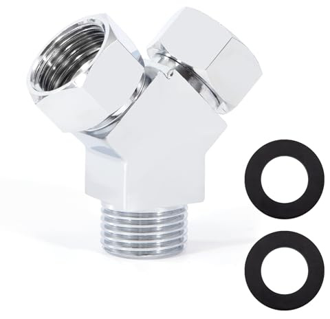 Desviadores de Agua en Forma de Y de 3 Vías, Adaptador de Conector de Manguera G1/2 para Válvula de ángulo, Brazos de Ducha, Rociador de Bidé de Inodoro, Accesorios de Tubería