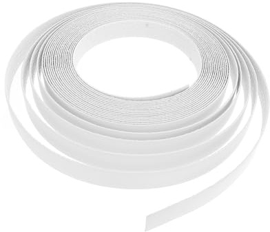 SHINEOFI White Pvc Hot Melt Adhesive Edge-banding Tape with High Adhesive Strength and Easy to Wipe out Stains, Flexible Veneer Edges Banding Strip for Cabinet, Furniture, and DIY