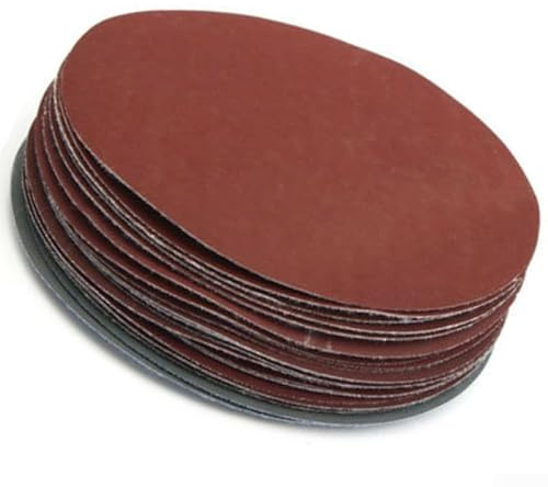 30 discos de lijado en seco y húmedo de 150 mm, grano surtido 400-3000 (5 piezas cada uno), juego de papel de lija de grano fino 1000 1500 2000 3000 para pulido de metales y automóviles, abrasivo