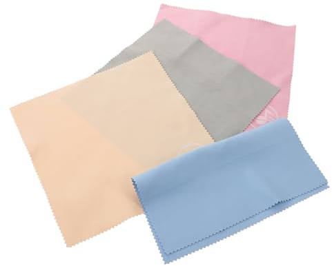 Paño para Pulir Instrumentos 4 Piezas, Limpieza Suave y Portátil