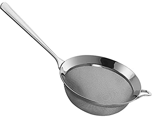 PIAZZA - Colino Acciaio Inox Maglia Fine Piccolo 12 Cm - Setaccio da Cucina Liquidi e Alimenti (Spremute, Frullati, Sughi, Salse, Creme, Farina, Pasta, Riso) Aggiungilo al tuo Set Utensili da Cucina