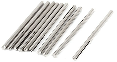 Sourcingmap 3mm Shank 50mm Length Abrasive Cloth Sandpaper Split Mandrels 10 Pcs