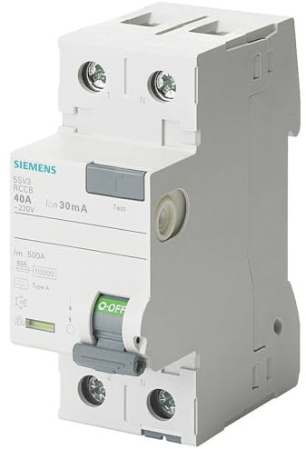 Siemens SENTRON – Interrupteur différentiel tipo-f 25 A 30 mA 1 + neutre 230 V 2 modules