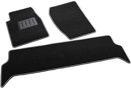 Il Tappeto Auto El Alfombra Coche, sprint02403, Alfombrillas Moqueta Negra Antideslizante, Bordo Bicolor, salvatacco Reforzado (Goma, Discovery II Desde 1999 > 2004.