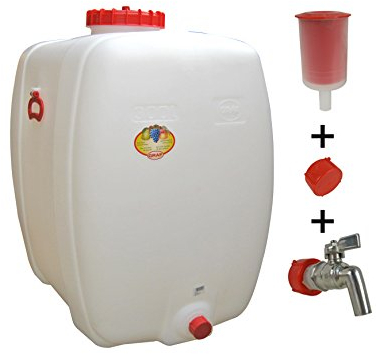 Graf Getränkefass Oval 300 Liter mit Messing Auslaufhahn 3/4 und Gärspund
