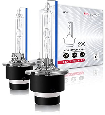 Sinoparcel D2S Xenon HID Headlight Bulbs - 8000K 35W High Low Beam 66240 85122UB 66040,etc Replacement Lights - Pack of 2