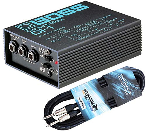 Boss DI-1 aktive DI-Box Direct Box + Klinkenkabel 3m