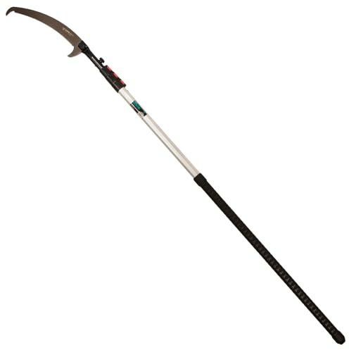 Notch 21' Sentei 4-Section Telescoping Aluminum Polesaw 15.4 (390mm) Hard Chrome-Plated Blade, Abrasion Resistant Low-Profile Grip, Rigid Aluminum Construction (4177-39)