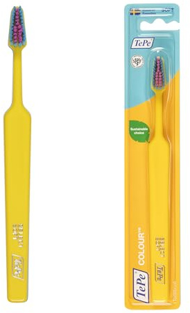 TePe Colour Toothbrush, Soft, Yellow, 1pc
