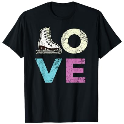 Love Figure Skating T-Shirt For Ice Skating Girls T-Shirt