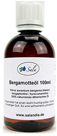 Sala Bergamotteöl furocumarinfrei bergaptenfrei ätherisches Öl naturrein (100 ml PET-Flasche)